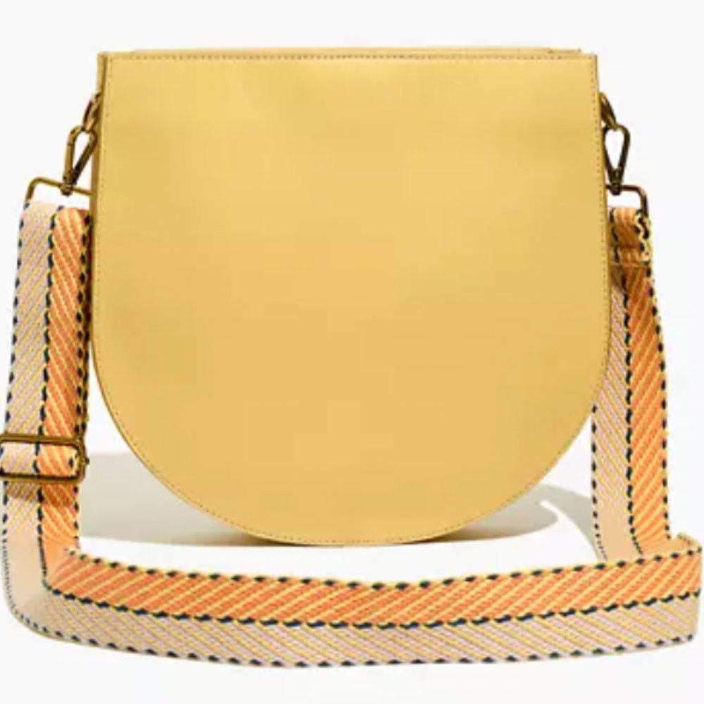 The Transport Saddlebag: Woven Strap Edition - Yellow